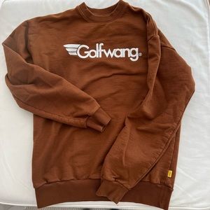 GOLF WANG, Tyler the Creator brown sweatshirt , UNISEX M perf condition. Cozy!